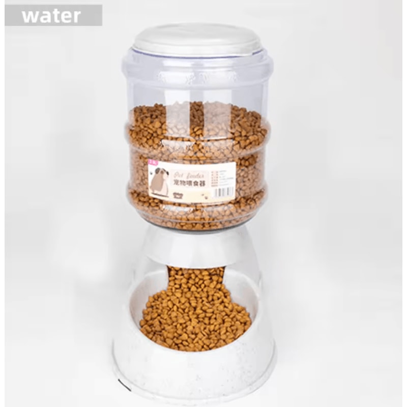 Large Capacity Automatic Pet Feeder Bowl Set Cat Water Dispenser Dog Food Bowl Combo 2
