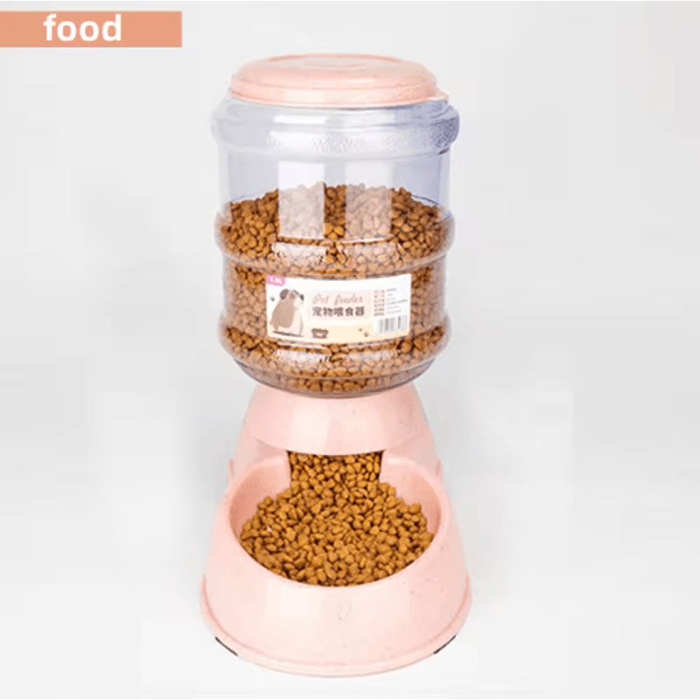 Large Capacity Automatic Pet Feeder Bowl Set Cat Water Dispenser Dog Food Bowl Combo 4