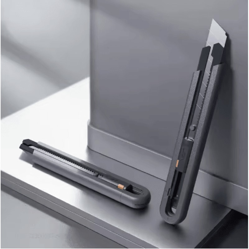 JIMIHOME Compact Carbon Steel Utility Knife With Safety Lock Precision Box Paper Cutter 6