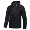 Mens Waterproof Rain Jacket Lightweight Hooded Windproof Outdoor Hiking Raincoat 2
