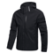 Mens Waterproof Rain Jacket Lightweight Hooded Windproof Outdoor Hiking Raincoat 2