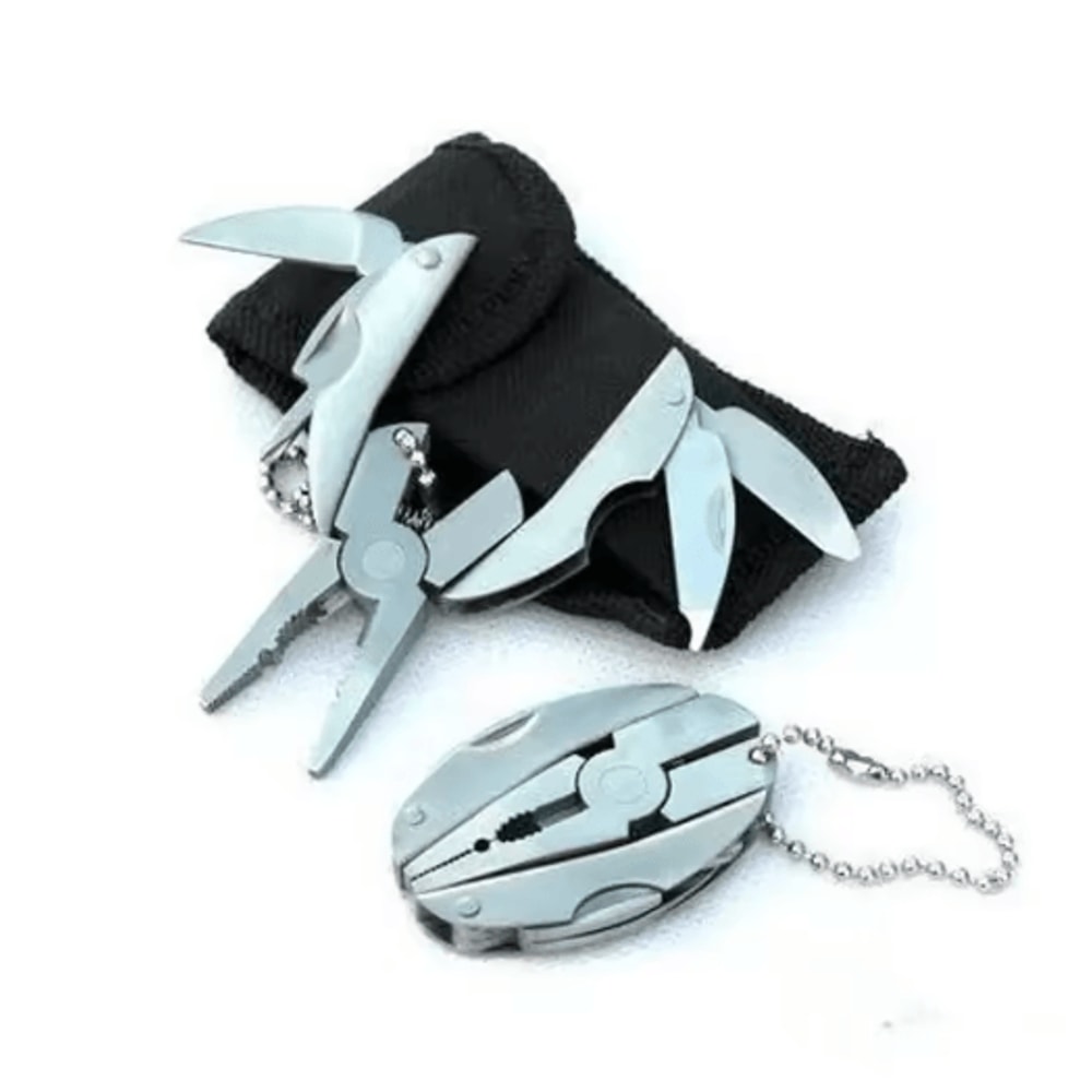 Portable Stainless Steel Multi Tool Pliers Keychain Compact EDC Outdoor Survival Multitoo 2