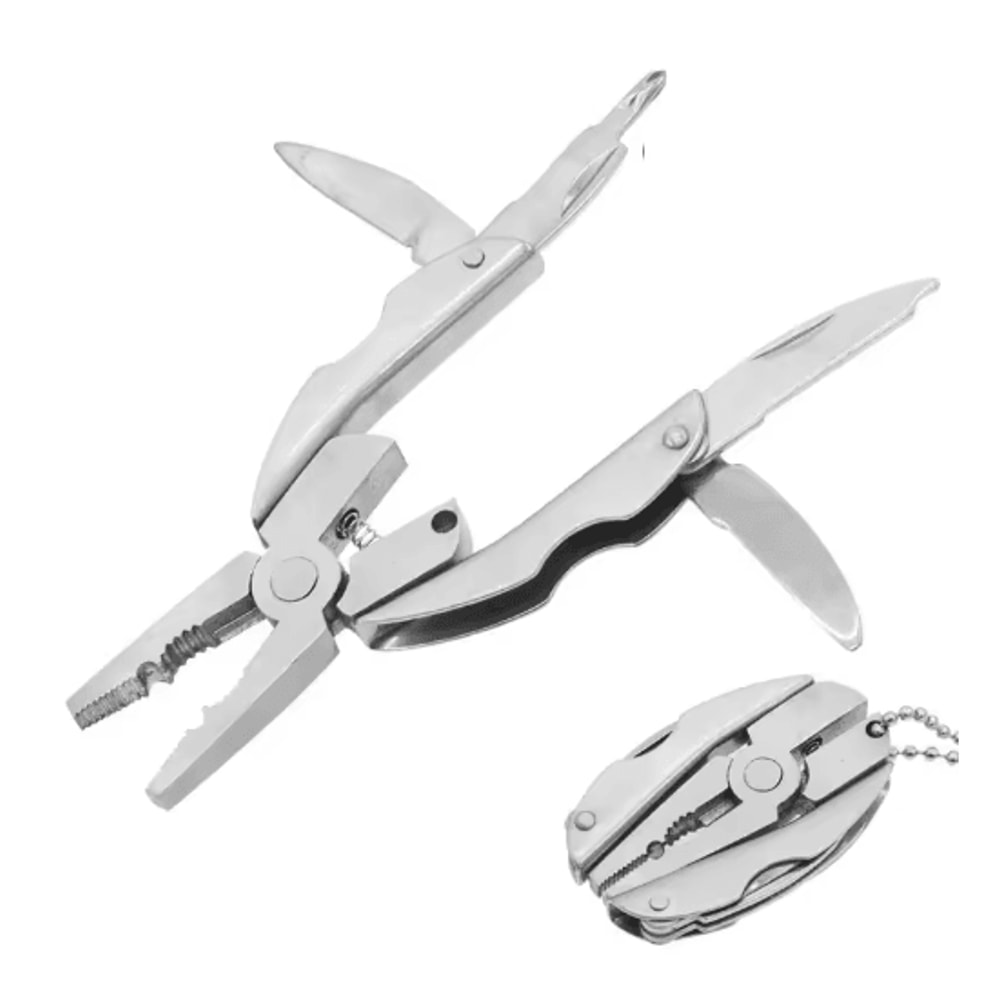 Portable Stainless Steel Multi Tool Pliers Keychain Compact EDC Outdoor Survival Multitoo 3