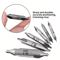 7PCS HSS Center Drill Bits Set 60 Precision Metal Drilling Lathe Drill Bit Set 5