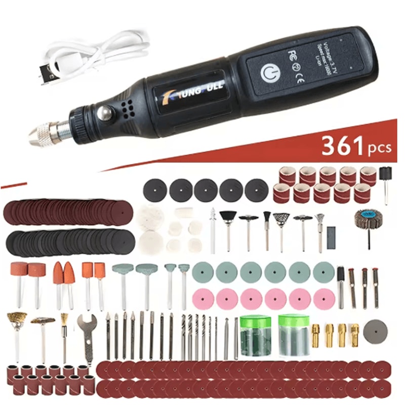 USB Wireless Mini Electric Drill Handheld Engraving Pen Rotary Tool For Wood Metal Glass 1