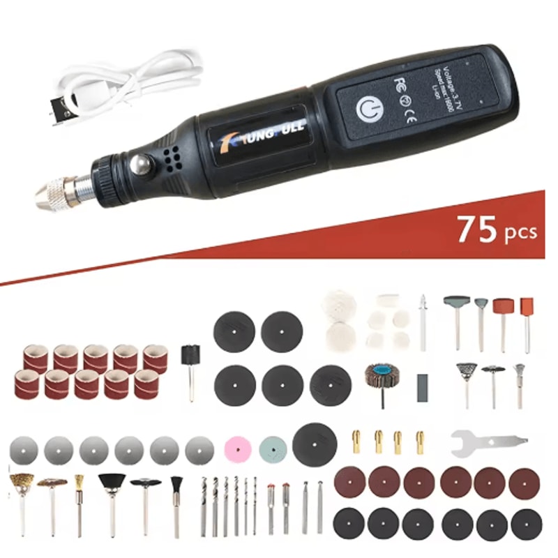 USB Wireless Mini Electric Drill Handheld Engraving Pen Rotary Tool For Wood Metal Glass 2