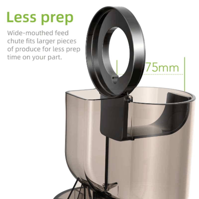 BioloMix Cold Press Juicer Slow Masticating Juicer With 75mm Wide Feed Chute For Whole Fruits 3