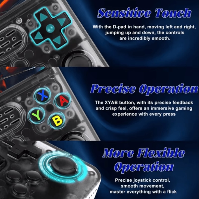 R36S Retro Handheld Game Console Linux Portable Gaming Device With 35 IPS Screen 64GB Games 4