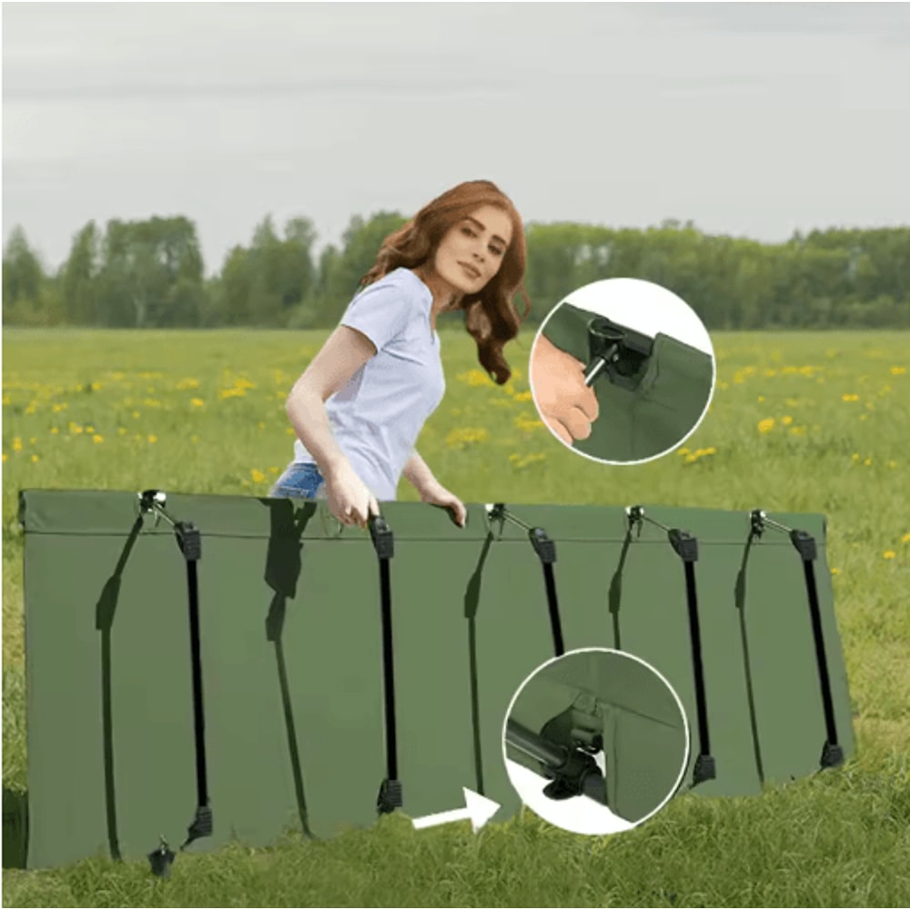 WESTTUNE Portable Camping Cot Ultralight Folding Bed For Travel Hiking Outdoor Sleeping 5