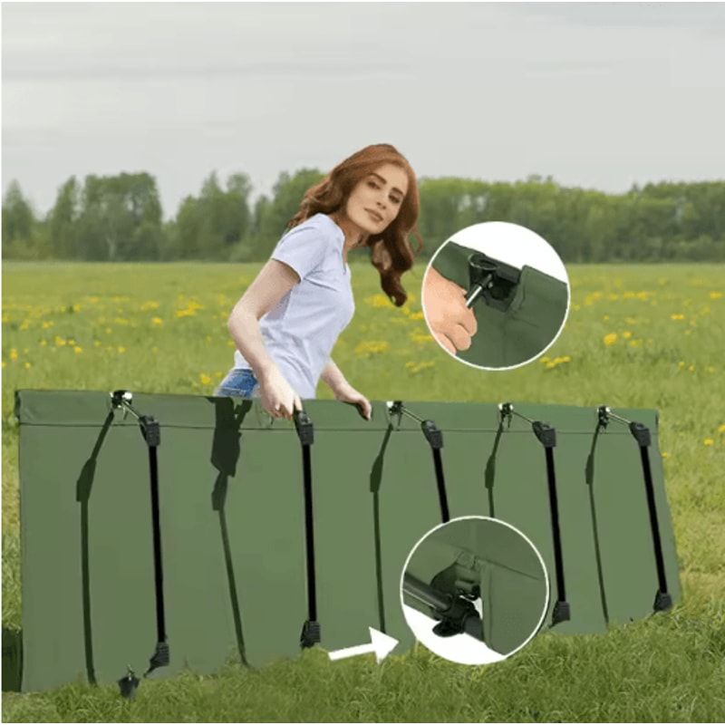 WESTTUNE Portable Camping Cot Ultralight Folding Bed For Travel Hiking Outdoor Sleeping 5