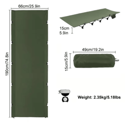 westtune portable camping cot ultralight folding bed for travel hiking & outdoor sleeping