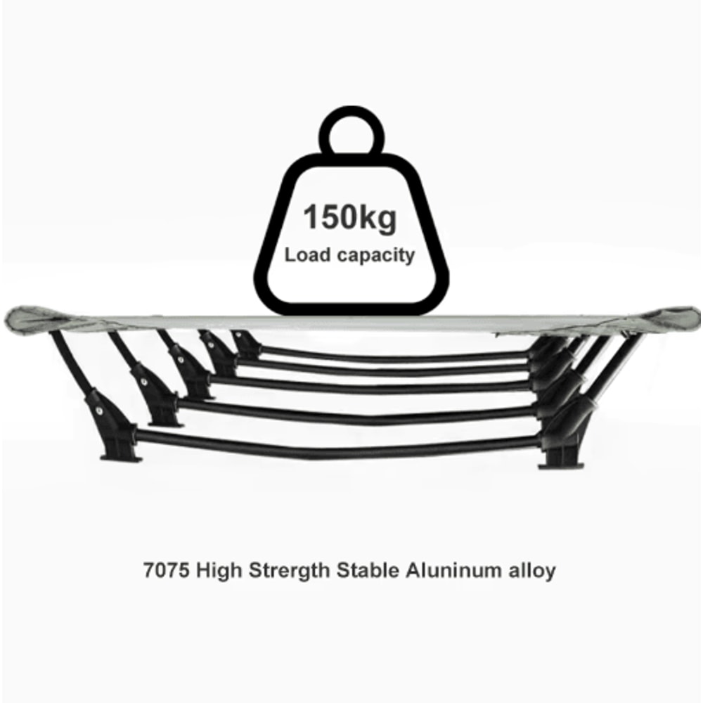 WESTTUNE Portable Camping Cot Ultralight Folding Bed For Travel Hiking Outdoor Sleeping 7