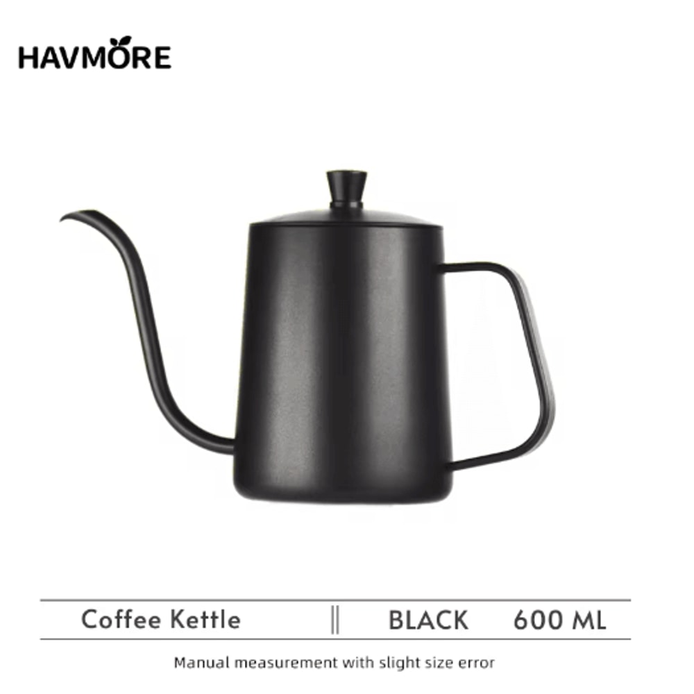 600ml Stainless Steel Gooseneck Coffee Kettle Barista Precision Pour Over Kettle 3