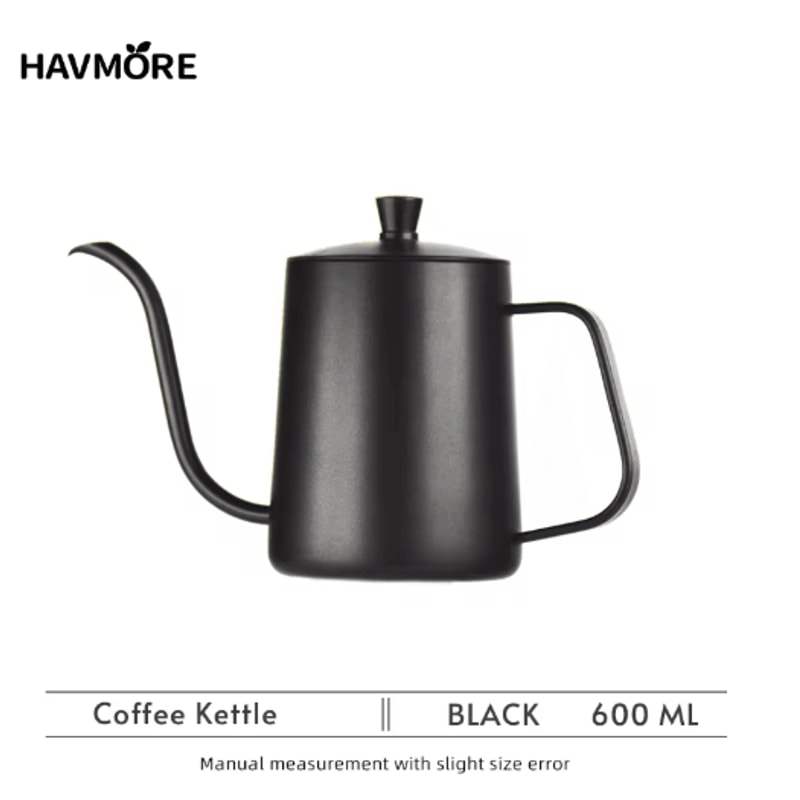 600ml Stainless Steel Gooseneck Coffee Kettle Barista Precision Pour Over Kettle 3