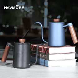 600ml stainless steel gooseneck coffee kettle barista precision pour over kettle