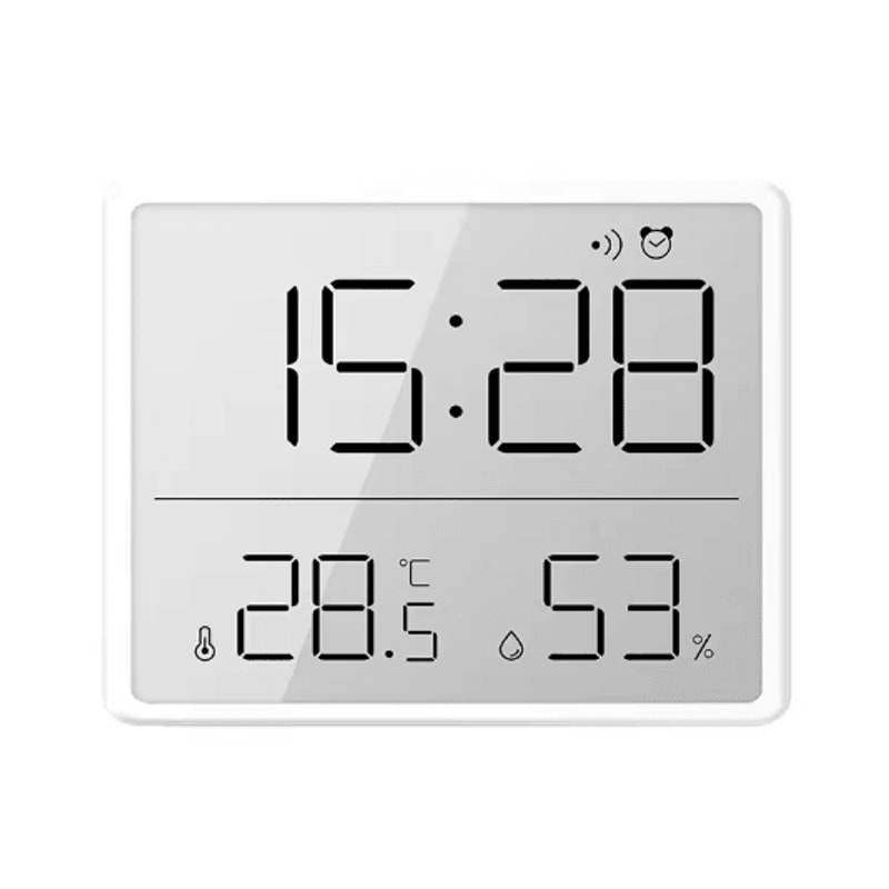 Ultra Thin Digital Alarm Clock With Temperature Hygrometer LCD Magnetic Desk Clock 2