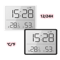 Ultra Thin Digital Alarm Clock With Temperature Hygrometer LCD Magnetic Desk Clock 6