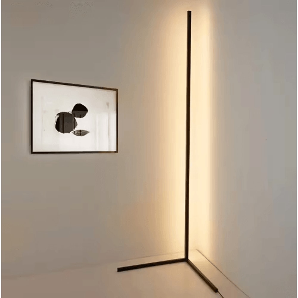 Smart RGB Corner Floor Lamp With Music Sync App Controlled LED Ambient Light 0