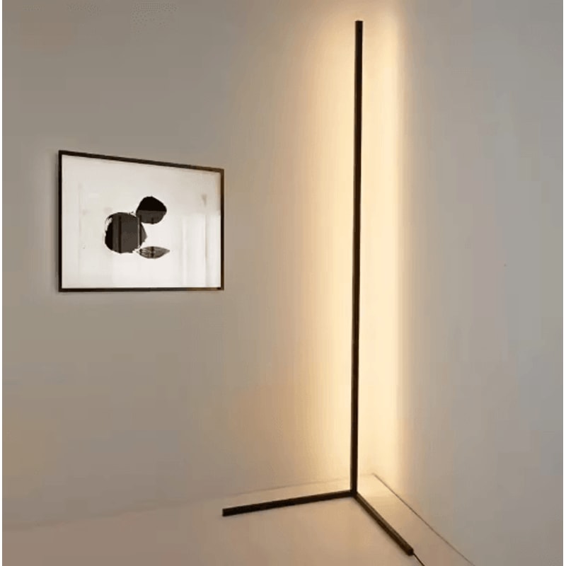 Smart RGB Corner Floor Lamp With Music Sync App Controlled LED Ambient Light 0