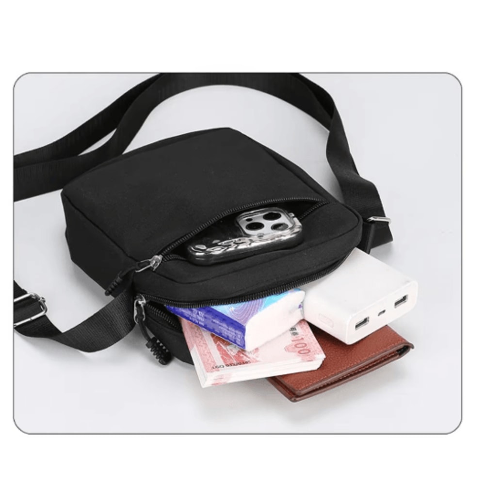 Durable Oxford Shoulder Bag Mini Phone Crossbody Compact Mens Waist Pack 1