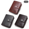 Vintage RFID Leather Wallet For Men Genuine Leather Zip Wallet With Coin Pocket 10