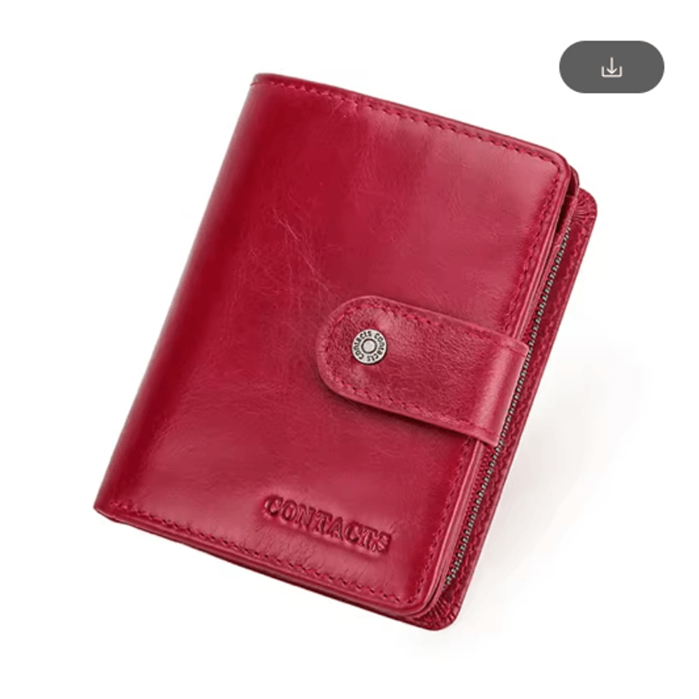 Vintage RFID Leather Wallet For Men Genuine Leather Zip Wallet With Coin Pocket 3