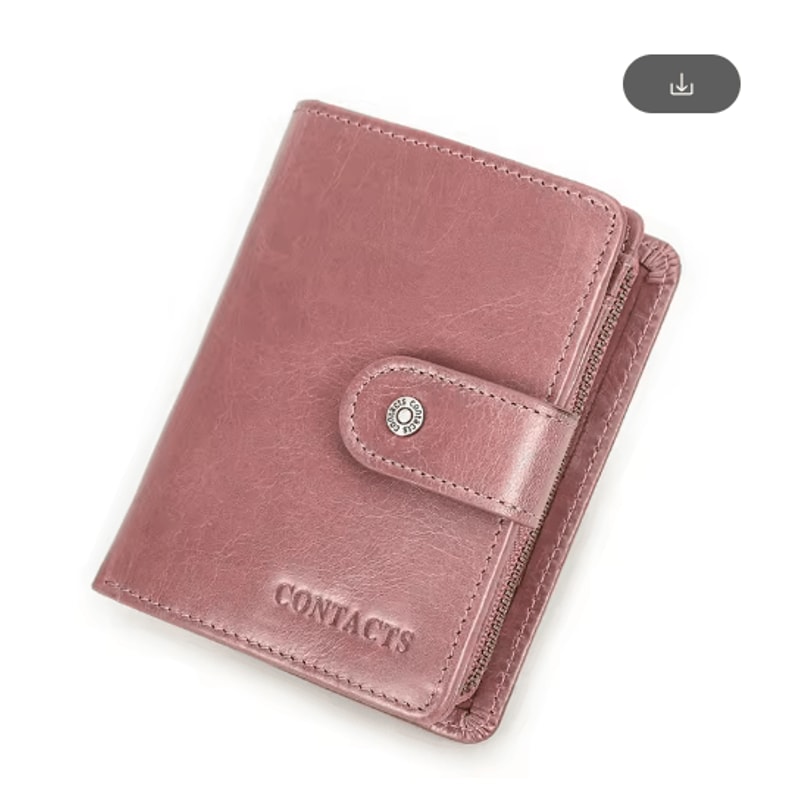 Vintage RFID Leather Wallet For Men Genuine Leather Zip Wallet With Coin Pocket 5