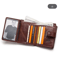 Vintage RFID Leather Wallet For Men Genuine Leather Zip Wallet With Coin Pocket 13