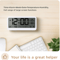 8001 EN Digital Alarm Clock With LED Display Dual Alarm Temperature Humidity Monitor 4