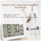 8001 EN Digital Alarm Clock With LED Display Dual Alarm Temperature Humidity Monitor 5