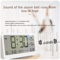 8001 EN Digital Alarm Clock With LED Display Dual Alarm Temperature Humidity Monitor 5