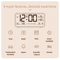 8001 EN Digital Alarm Clock With LED Display Dual Alarm Temperature Humidity Monitor 6