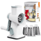 LMETJMA Rotary Cheese Grater 3in1 Manual Vegetable Slicer Nut Grinder 2