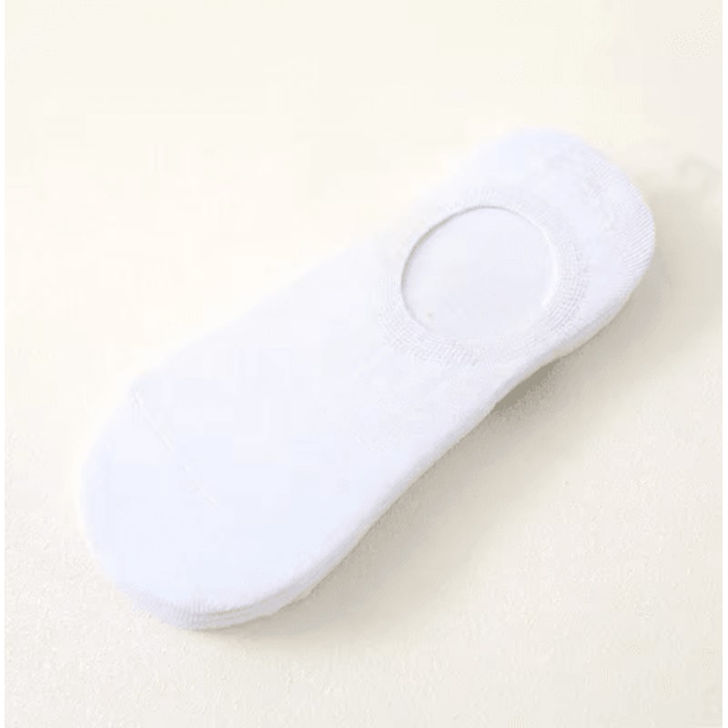 5Pair Set Mens Invisible Socks Cotton No Show Ankle Socks With Silicone Grip 2