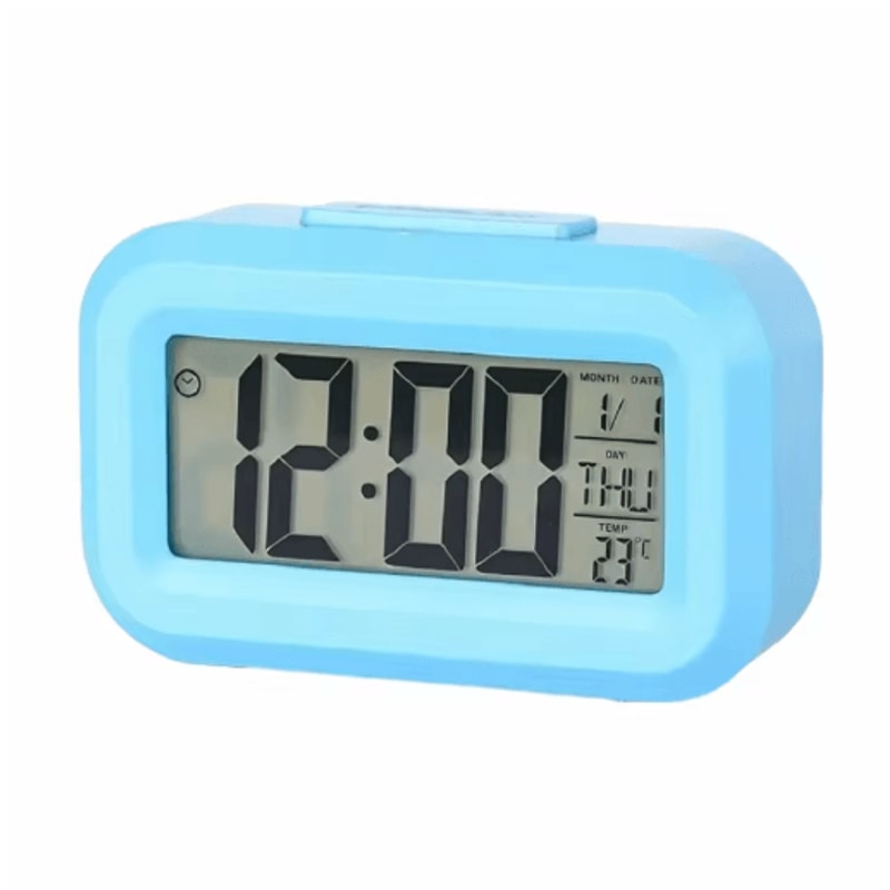 Smart Digital Alarm Clock With LCD Display Temperature Calendar LED Backlight 3