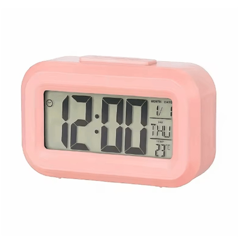 Smart Digital Alarm Clock With LCD Display Temperature Calendar LED Backlight 5
