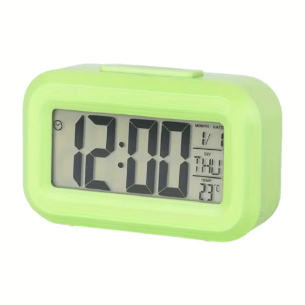 Smart Digital Alarm Clock With LCD Display Temperature Calendar LED Backlight 11