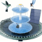 DIY Solar Bird Bath Fountain Detachable Solar Water Fountain Pump For Garden Decor 3
