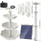 DIY Solar Bird Bath Fountain Detachable Solar Water Fountain Pump For Garden Decor 6
