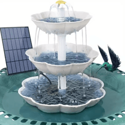 diy solar bird bath fountain detachable solar water fountain pump for garden decor