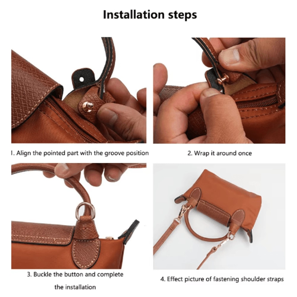 Adjustable Longchamp Bag Strap Crossbody Conversion Shoulder Strap 100120cm 24