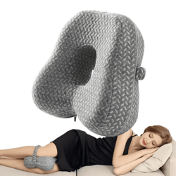 orthopedic memory foam leg pillow for side sleepers – sciatica & knee support cushion