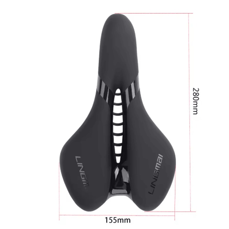 LINGMAI Comfortable Bicycle Seat Shock Absorbing Waterproof Bike Saddle Cushion 1