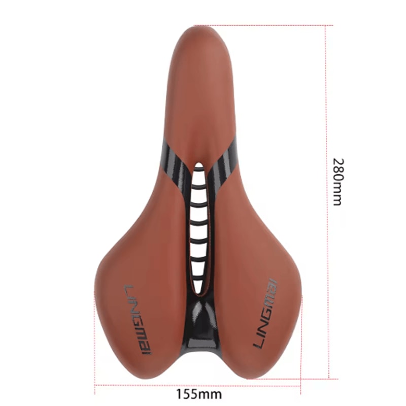 LINGMAI Comfortable Bicycle Seat Shock Absorbing Waterproof Bike Saddle Cushion 2