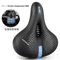 Reflective Wide Bike Saddle Shock Absorbing Breathable Bicycle Seat For Road MTB 1