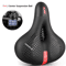 Reflective Wide Bike Saddle Shock Absorbing Breathable Bicycle Seat For Road MTB 2
