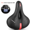 Reflective Wide Bike Saddle Shock Absorbing Breathable Bicycle Seat For Road MTB 2