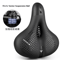 Reflective Wide Bike Saddle Shock Absorbing Breathable Bicycle Seat For Road MTB 3