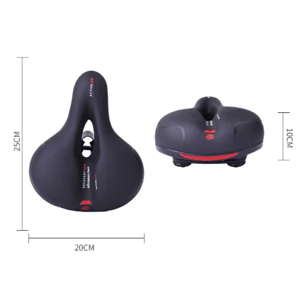 Reflective Wide Bike Saddle Shock Absorbing Breathable Bicycle Seat For Road MTB 10