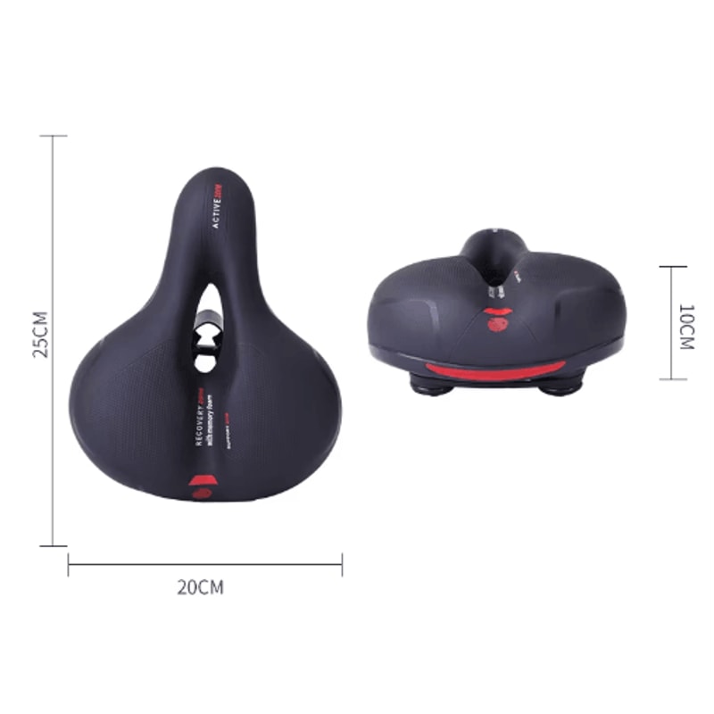 Reflective Wide Bike Saddle Shock Absorbing Breathable Bicycle Seat For Road MTB 10